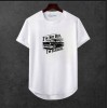 Erkek Ön Baskili T-shirt Plus Model